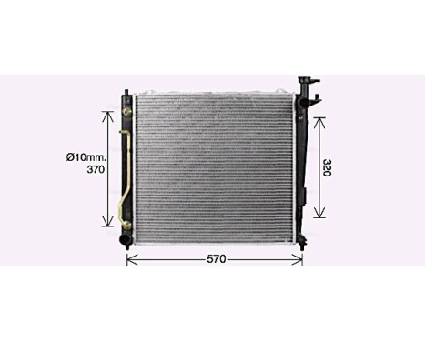 Radiateur, refroidissement du moteur KA2304 Ava Quality Cooling