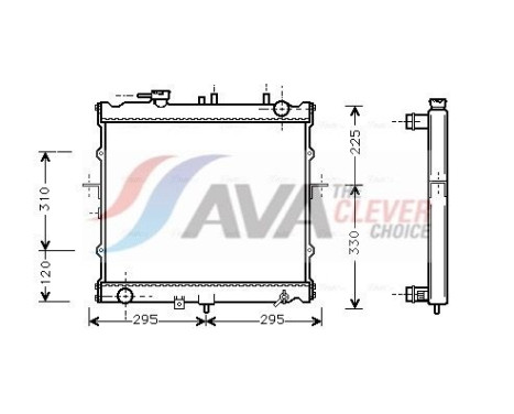 Radiateur, refroidissement du moteur KAA2022 Ava Quality Cooling