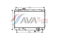 Radiateur, refroidissement du moteur KAA2084 Ava Quality Cooling