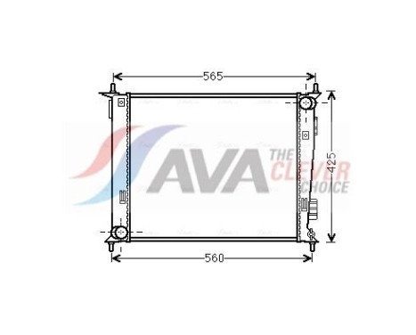 Radiateur, refroidissement du moteur KAA2143 Ava Quality Cooling
