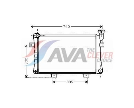 Radiateur, refroidissement du moteur LA2015 Ava Quality Cooling