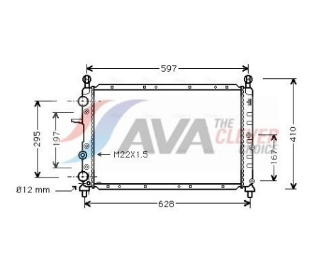 Radiateur, refroidissement du moteur LC2050 Ava Quality Cooling