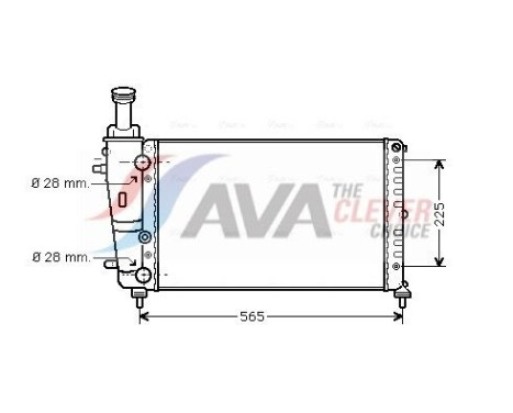 Radiateur, refroidissement du moteur LC2066 Ava Quality Cooling