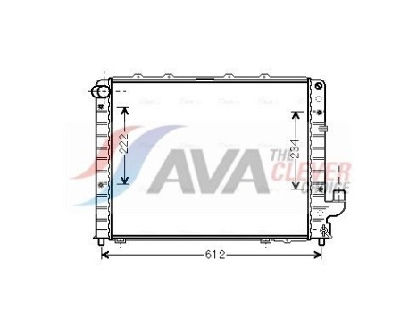 Radiateur, refroidissement du moteur LCA2059 Ava Quality Cooling