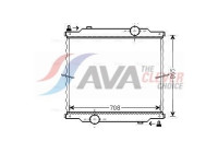 Radiateur, refroidissement du moteur MN2054N Ava Quality Cooling