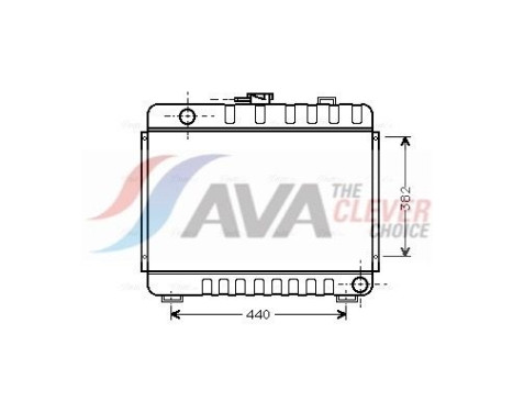 Radiateur, refroidissement du moteur MS2045 Ava Quality Cooling