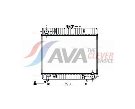 Radiateur, refroidissement du moteur MS2063 Ava Quality Cooling