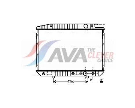 Radiateur, refroidissement du moteur MS2070 Ava Quality Cooling