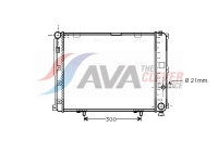 Radiateur, refroidissement du moteur MS2126 Ava Quality Cooling