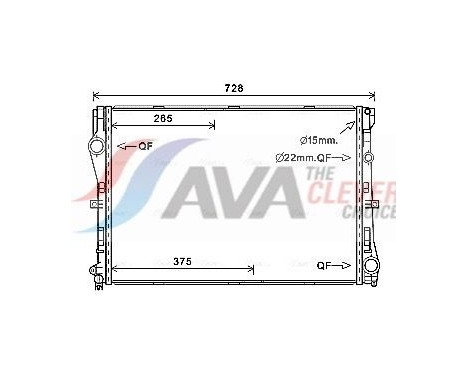 Radiateur, refroidissement du moteur MS2679 Ava Quality Cooling