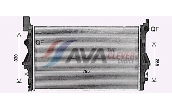 Radiateur, refroidissement du moteur MS2732 Ava Quality Cooling, Image 2