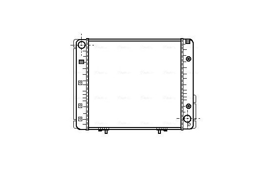 Radiateur, refroidissement du moteur MSA2065 Ava Quality Cooling