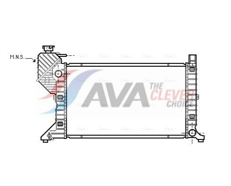 Radiateur, refroidissement du moteur MSA2183 Ava Quality Cooling