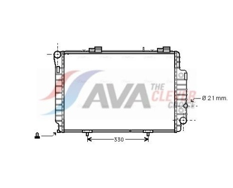 Radiateur, refroidissement du moteur MSA2230 Ava Quality Cooling