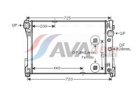 Radiateur, refroidissement du moteur MSA2475 Ava Quality Cooling