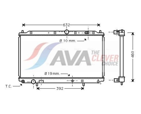Radiateur, refroidissement du moteur MT2116 Ava Quality Cooling