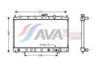 Radiateur, refroidissement du moteur MT2135 Ava Quality Cooling