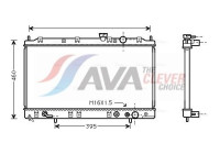 Radiateur, refroidissement du moteur MT2137 Ava Quality Cooling
