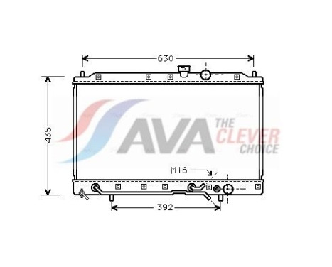 Radiateur, refroidissement du moteur MT2148 Ava Quality Cooling