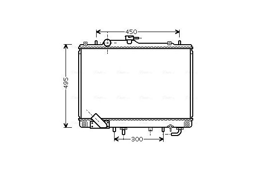 Radiateur, refroidissement du moteur MT2157 Ava Quality Cooling