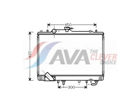 Radiateur, refroidissement du moteur MT2157 Ava Quality Cooling
