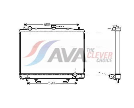 Radiateur, refroidissement du moteur MT2163 Ava Quality Cooling