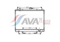 Radiateur, refroidissement du moteur MT2170 Ava Quality Cooling