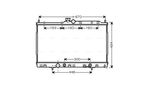 Radiateur, refroidissement du moteur MT2185 Ava Quality Cooling