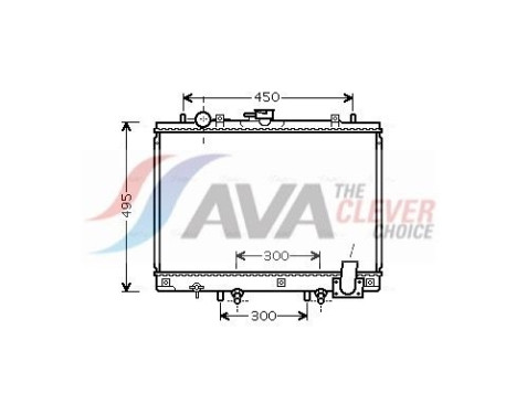 Radiateur, refroidissement du moteur MT2192 Ava Quality Cooling