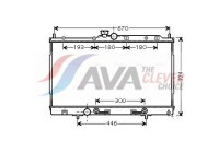 Radiateur, refroidissement du moteur MT2197 Ava Quality Cooling