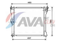 Radiateur, refroidissement du moteur MT2243 Ava Quality Cooling