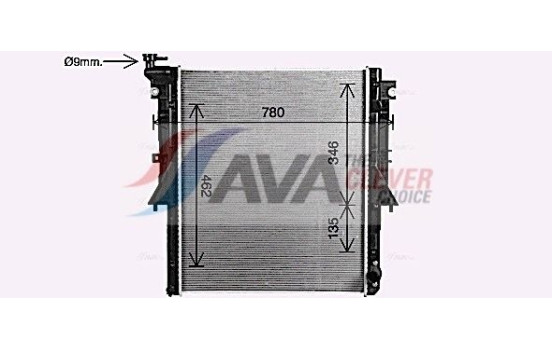Radiateur, refroidissement du moteur MT2281 Ava Quality Cooling, Image 2