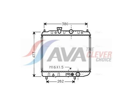 Radiateur, refroidissement du moteur MTA2036 Ava Quality Cooling
