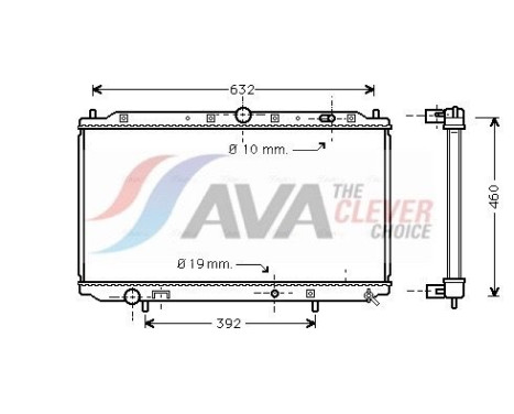 Radiateur, refroidissement du moteur MTA2101 Ava Quality Cooling