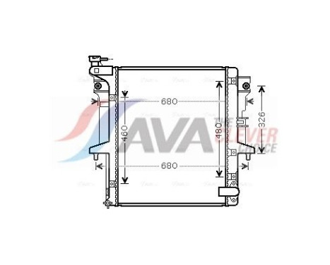 Radiateur, refroidissement du moteur MTA2202 Ava Quality Cooling