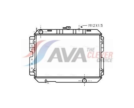 Radiateur, refroidissement du moteur MZ2026 Ava Quality Cooling