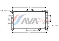 Radiateur, refroidissement du moteur MZ2101 Ava Quality Cooling