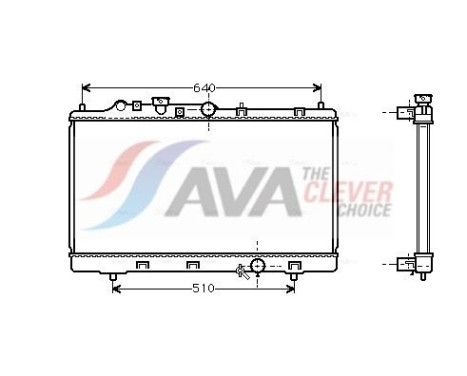 Radiateur, refroidissement du moteur MZ2153 Ava Quality Cooling