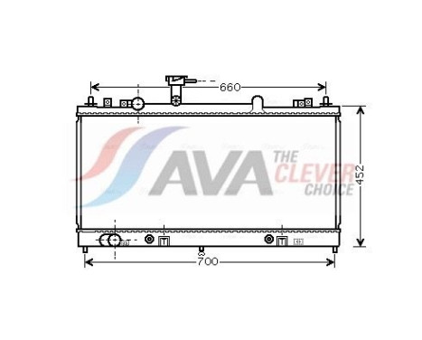 Radiateur, refroidissement du moteur MZ2163 Ava Quality Cooling