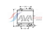 Radiateur, refroidissement du moteur MZ2166 Ava Quality Cooling