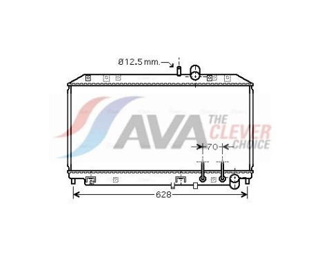 Radiateur, refroidissement du moteur MZ2177 Ava Quality Cooling