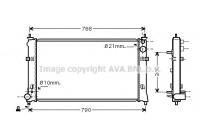 Radiateur, refroidissement du moteur MZ2192 Ava Quality Cooling