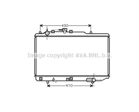 Radiateur, refroidissement du moteur MZ2221 Ava Quality Cooling