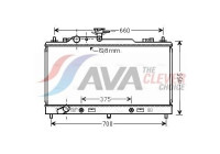Radiateur, refroidissement du moteur MZ2223 Ava Quality Cooling