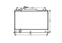 Radiateur, refroidissement du moteur MZ2255 Ava Quality Cooling