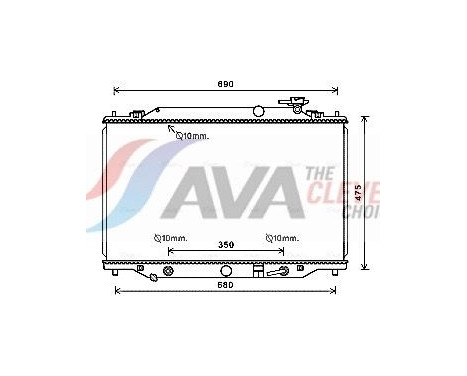 Radiateur, refroidissement du moteur MZ2274 Ava Quality Cooling
