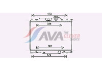 Radiateur, refroidissement du moteur MZ2286 Ava Quality Cooling