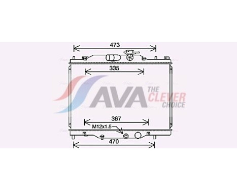 Radiateur, refroidissement du moteur MZ2291 Ava Quality Cooling