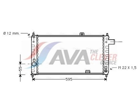Radiateur, refroidissement du moteur OL2050 Ava Quality Cooling