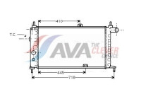 Radiateur, refroidissement du moteur OL2066 Ava Quality Cooling